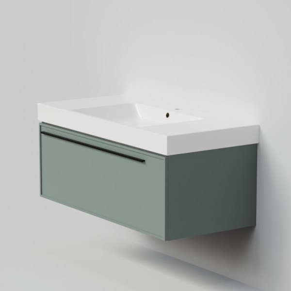 Тумба с раковиной La Fenice Elba 100 подвесная, grigio, раковина Cubo 100