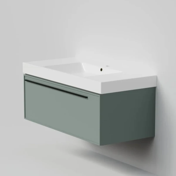 Тумба с раковиной La Fenice Elba 100 подвесная, grigio, раковина Cubo 100
