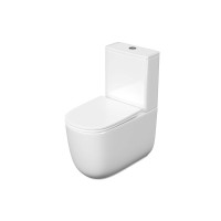 Унитаз-компакт напольный AQUATEK Optima Plus AQ4452-00 безободковый, с микролифтом