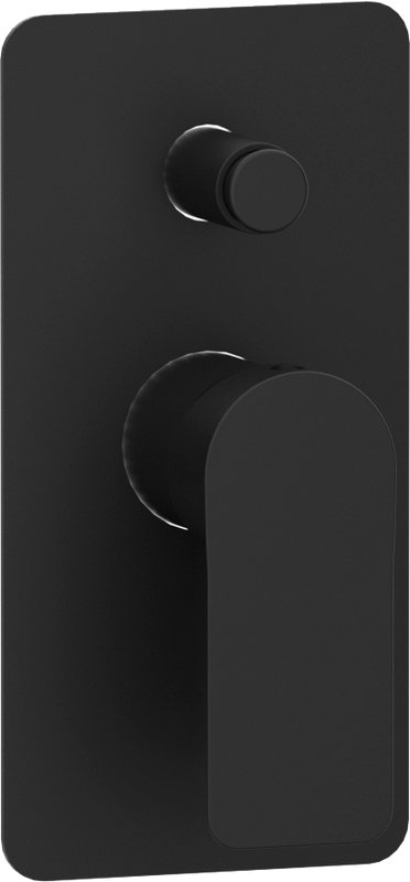 Встраиваемый смеситель для душа и ванны Remer Infinity I09KBNO черный матовый