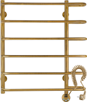 Полотенцесушитель электрический Secado Венеция 2 85x60 см, подключение справа, бронза, лесенка, латунь