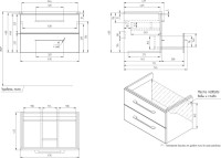 Мебель для ванной комнаты Cersanit Lara 70 белая Мебель для ванной комнаты Cersanit Lara 70 белая