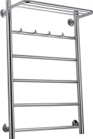 Полотенцесушитель водяной Secado Триада 1 КСП 80x55 см, глянцевый хром, лесенка, с полкой
