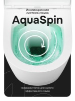 Унитаз подвесной AM.PM X-Joy C851900SC Aquaspin, безободковый, сиденье с микролифтом, глянцевый белый