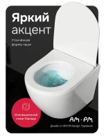 Унитаз подвесной AM.PM X-Joy C851900SC Aquaspin, безободковый, сиденье с микролифтом, глянцевый белый