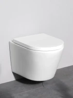 Унитаз подвесной AM.PM X-Joy C851900SC Aquaspin, безободковый, сиденье с микролифтом, глянцевый белый
