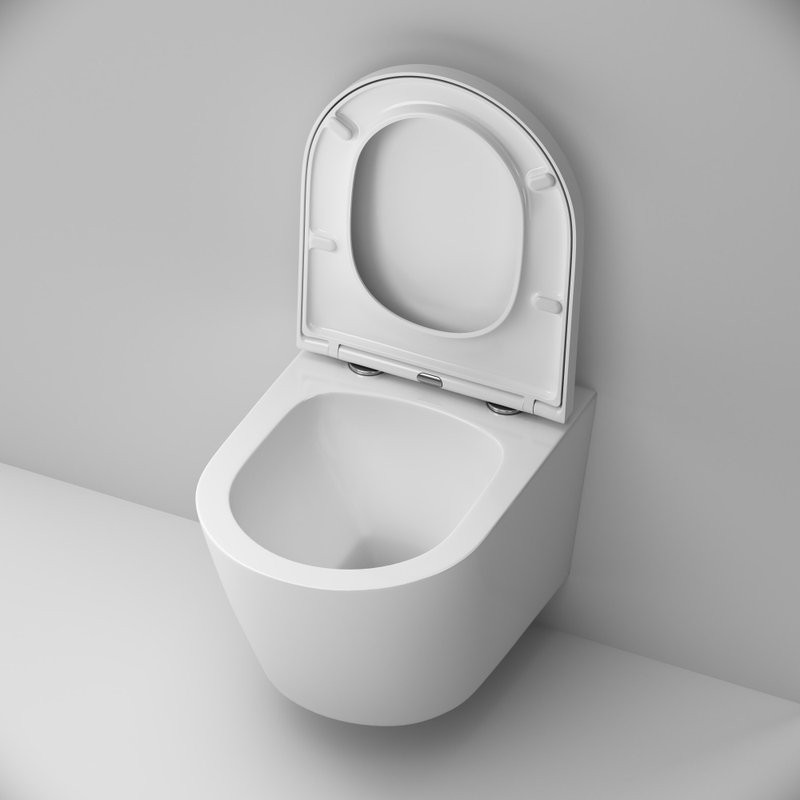 Унитаз подвесной AM.PM X-Joy C851900SC Aquaspin, безободковый, сиденье с микролифтом, глянцевый белый