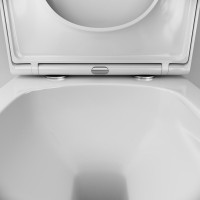 Унитаз подвесной AM.PM X-Joy C851900SC Aquaspin, безободковый, сиденье с микролифтом, глянцевый белый