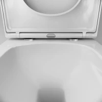 Унитаз подвесной AM.PM X-Joy C851900SC Aquaspin, безободковый, сиденье с микролифтом, глянцевый белый