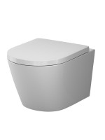 Унитаз подвесной AM.PM X-Joy C851900SC Aquaspin, безободковый, сиденье с микролифтом, глянцевый белый