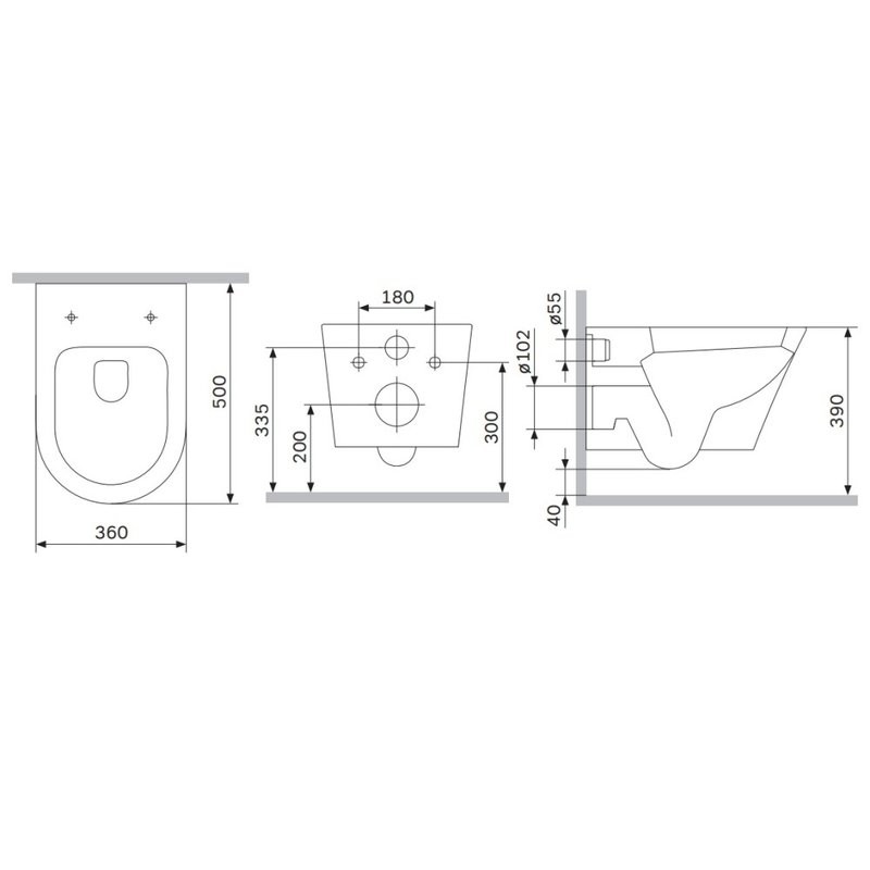 Унитаз подвесной AM.PM X-Joy C851900SC Aquaspin, безободковый, сиденье с микролифтом, глянцевый белый