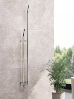 Полотенцесушитель электрический Сунержа Локон 00-0888-1612 160x10 см, подключение слева, скрытое подключение слева, глянцевый хром, I-образный