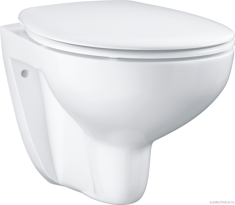 Унитаз подвесной Grohe Bau Ceramic 39351000 безободковый, альпин-белый