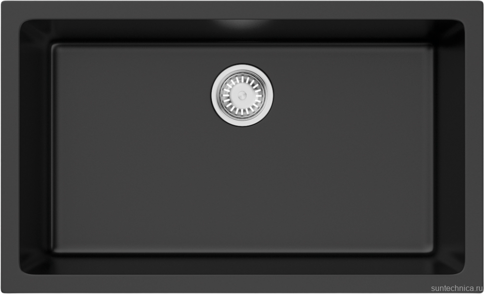 Мойка кухонная Omoikiri Okinoshima 76-U/I-BL черная