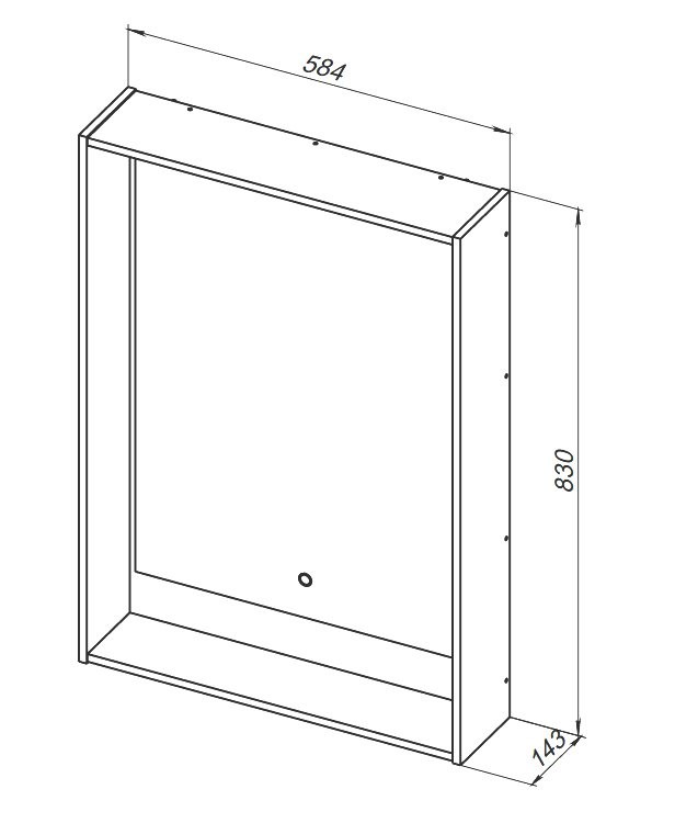 Мебель для ванной комнаты Aquanet Милан 60 подвесная, белая глянцевая