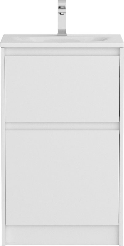 Тумба с раковиной BelBagno Kraft 39 50 напольная, bianco opaco, раковина BB-8099-3-50