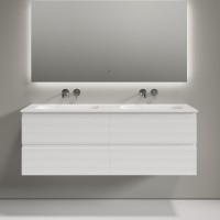 Тумба с раковиной Sancos Folk 140 подвесная, bianco, раковина CN7022wx