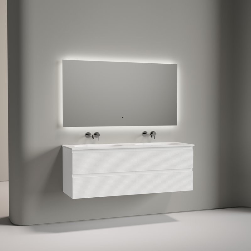 Тумба с раковиной Sancos Folk 140 подвесная, bianco, раковина CN7022wx