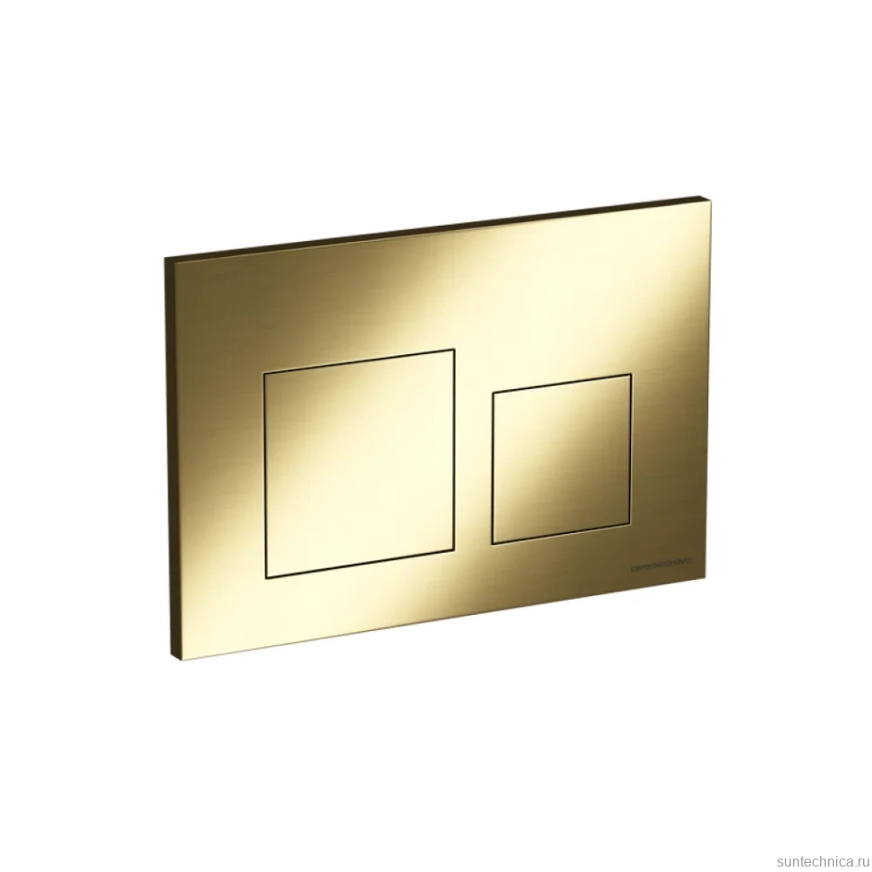 Кнопка смыва Ceramicanova Balance Square CN12-002BG брашированное золото