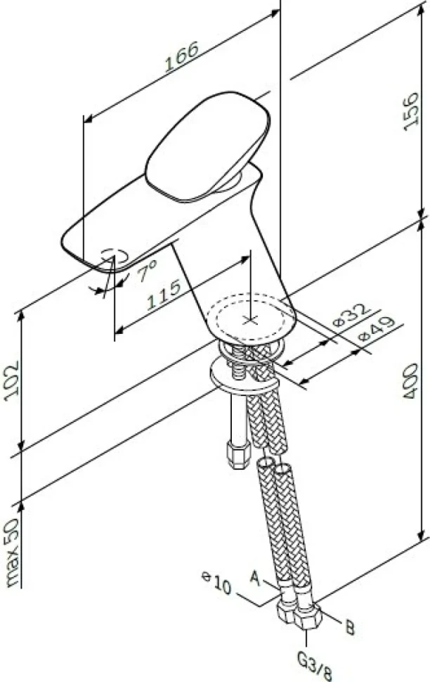 Смеситель для раковины AM.PM Spirit V2.0 F70A02100