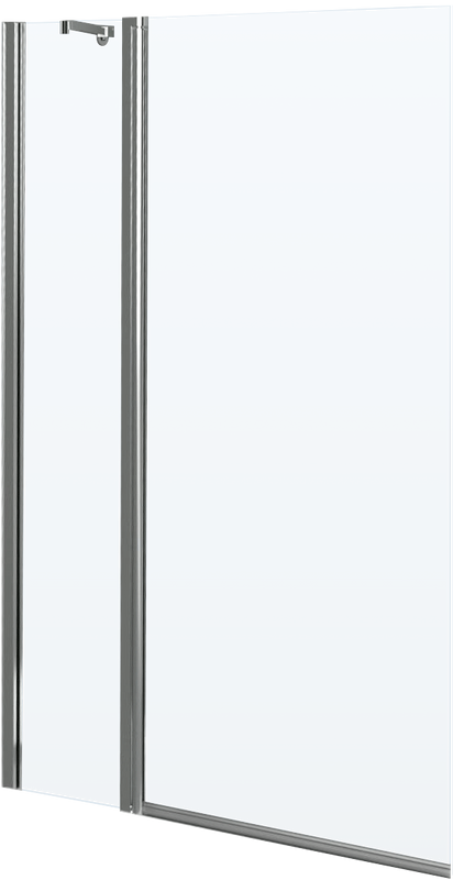 Шторка на ванну BelBagno Uno V-11-90/150-C-Cr стекло прозрачное