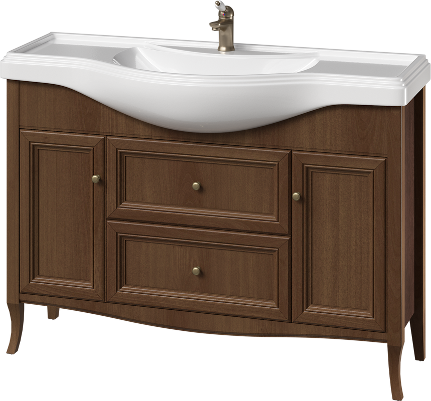 Тумба с раковиной Caprigo Лион 120 орех античный