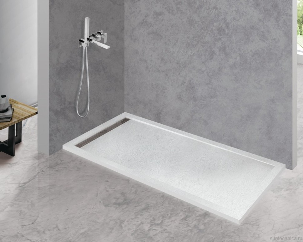 Поддон для душа Cezares TRAY-AS-AH-140/80-30-W 140x80, с сифоном, белый