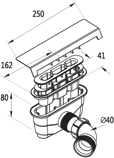 Поддон для душа Cezares TRAY-AS-AH-140/80-30-W 140x80, с сифоном, белый