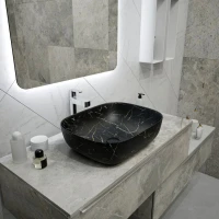 Раковина чаша Maretti FL13NS25-560MR, черный мрамор