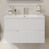 Тумба с раковиной Cezares Duet 80 bianco opaco, раковина Cezares CZR-8095-80