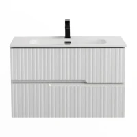 Тумба с раковиной Cezares Duet 80 bianco opaco, раковина Cezares CZR-8095-80