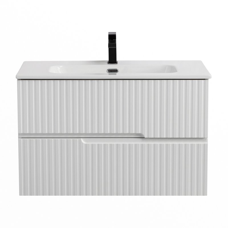 Тумба с раковиной Cezares Duet 80 bianco opaco, раковина Cezares CZR-8095-80