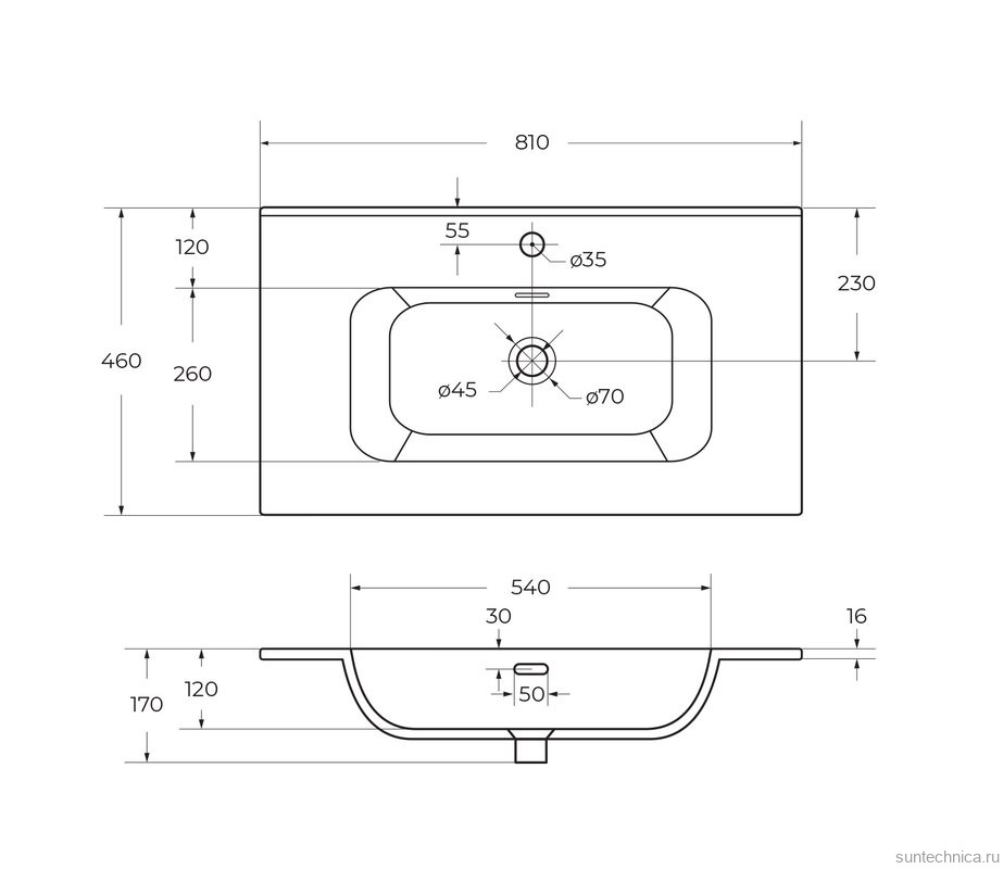Тумба с раковиной Cezares Duet 80 bianco opaco, раковина Cezares CZR-8095-80