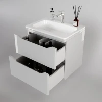 Мебель для ванной комнаты Style Line Марелла 60 подвесная, белый глянец