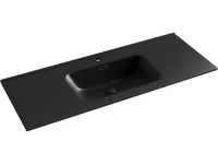 Тумба с раковиной Sancos Urban 120 дуб чарльстон, черная раковина CN7006MB