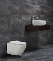 Унитаз подвесной beWash Bogen 88393201 безободковый с микролифтом, белый