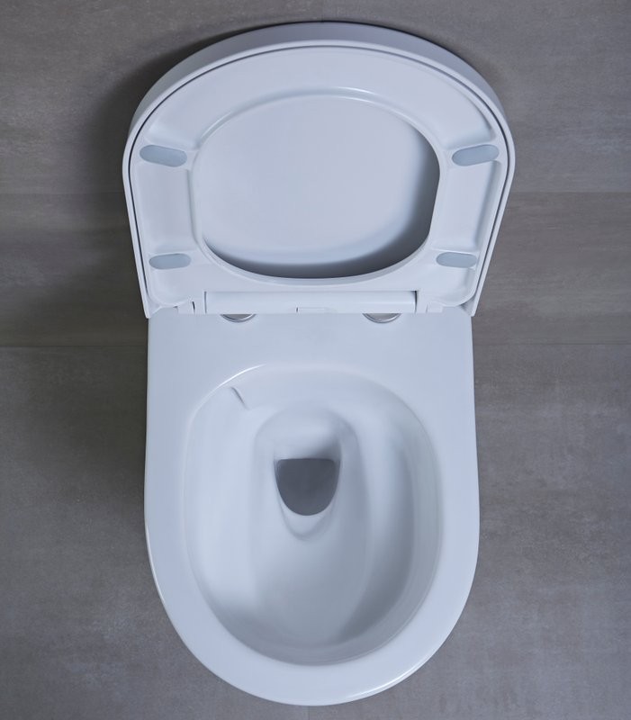 Унитаз подвесной beWash Bogen 88393201 безободковый с микролифтом, белый