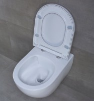 Унитаз подвесной beWash Bogen 88393201 безободковый с микролифтом, белый