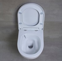 Унитаз подвесной beWash Bogen 88393201 безободковый с микролифтом, белый