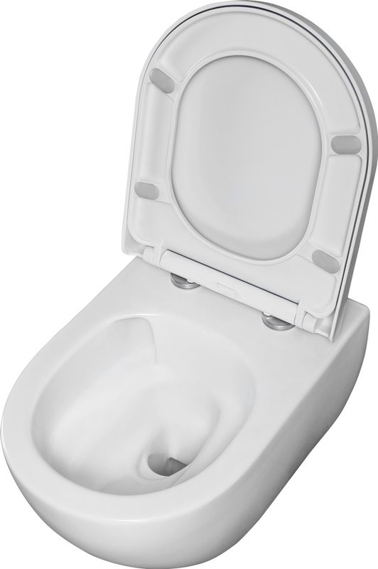 Унитаз подвесной beWash Bogen 88393201 безободковый с микролифтом, белый