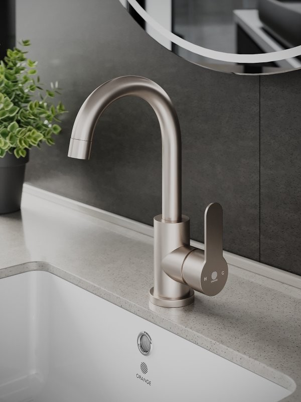 Смеситель для раковины Orange Steel Steel M99-011Ni