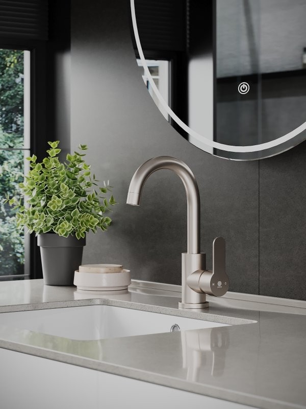 Смеситель для раковины Orange Steel Steel M99-011Ni