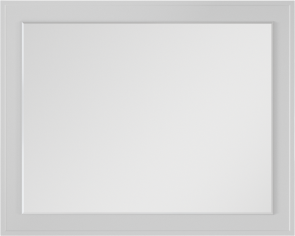 Зеркало La Fenice Cubo 80х60, белое матовое