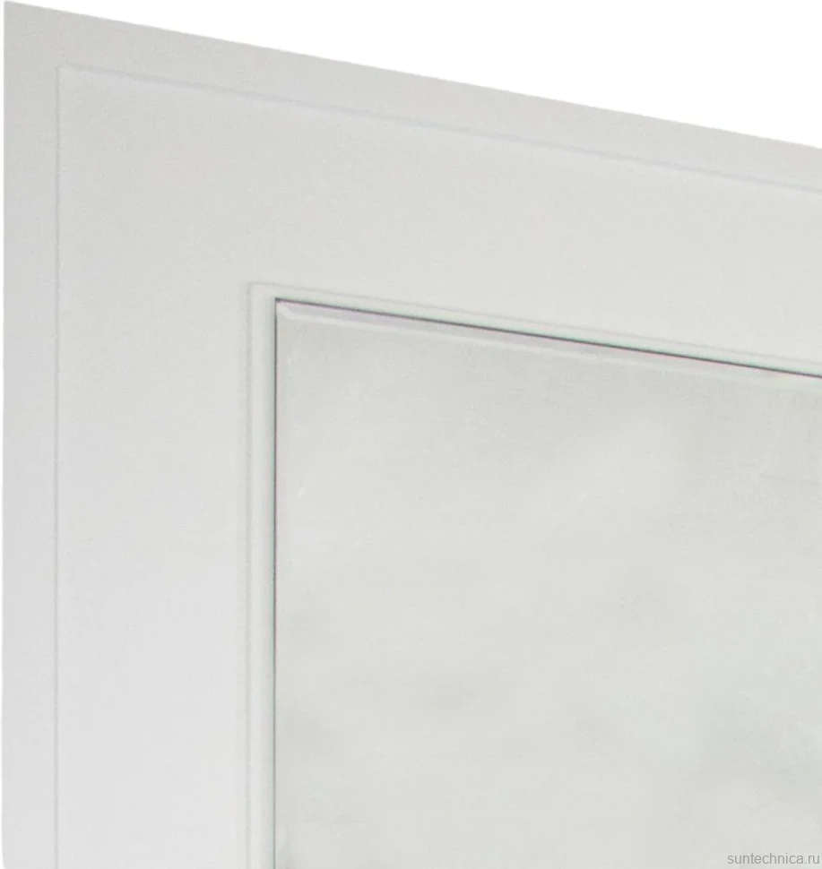 Зеркало La Fenice Cubo 80х60, белое матовое