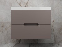 Мебель для ванной комнаты Style Line Матис 80 подвесная, тауп темный
