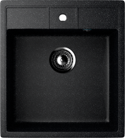 Мойка кухонная Ulgran U-406 308 черная + дозатор U-01 черный