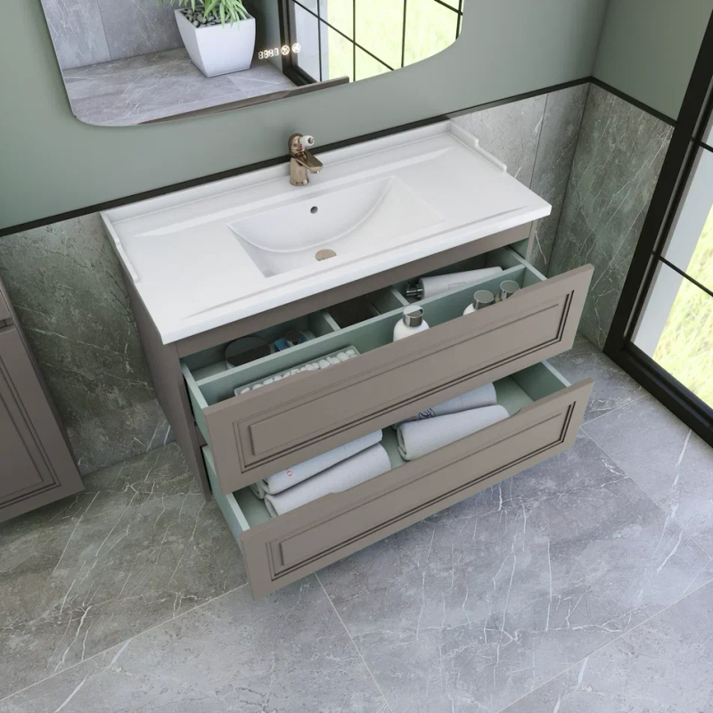 Тумба с раковиной Caprigo Wales 100 айрон