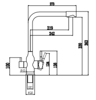 Смеситель для кухни Fmark FS0262 сатин