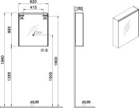 Мебель для ванной комнаты VitrA Root Flat 60 белый глянец