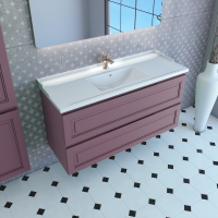 Тумба с раковиной Caprigo Wales Смальти 120 лиловая
